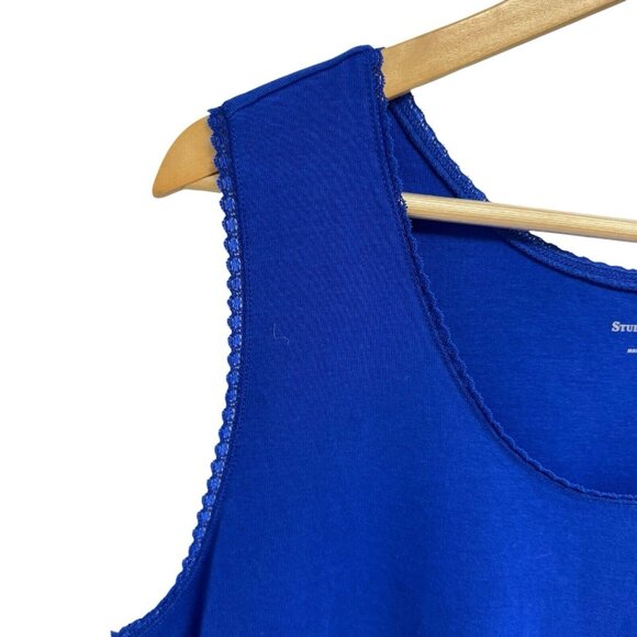 Studio Works women's Basic top sleeveless royal blue size XL - Picture 3 of 11